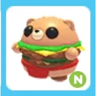 Neon Burger Bear