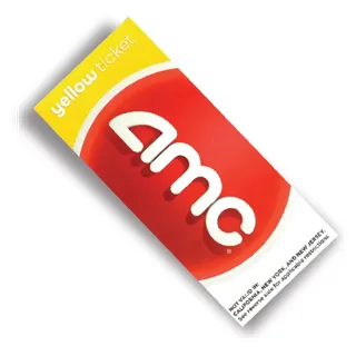 1X AMC Yellow Ticket NOT VALID IN : CA NY NJ