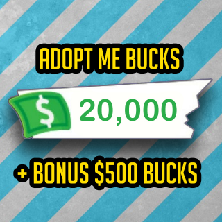Bundle 20 000 Bucks Adopt Me In Game Items Gameflip - 500 bux roblox