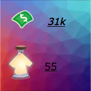 31,000 bucks / 55 Age of portions  - Adopt me 