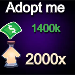 1400k bucks and 2000x potions / fast delivery 