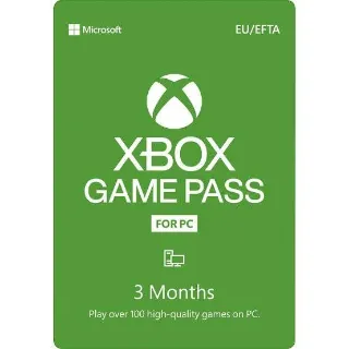 Xbox PC Game Pass 3 Months
