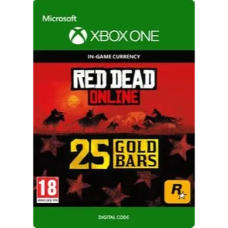 One time special offer: 25 gold bars