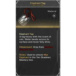 Max Elephant tag jujutsu zero