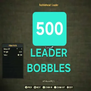 500 x LEADER BOBBLEHEADS