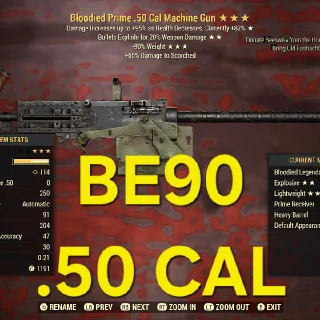 BE90 .50 CAL MACHINE GUN