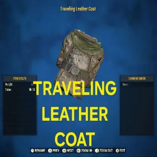 TRAVELING LEATHER COAT