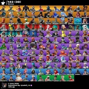 Fortnite account 142 skins | The Reaper | Elite Agent | WORLD CUP | Omega (stage 5) | Rogue Agent | Prodigy