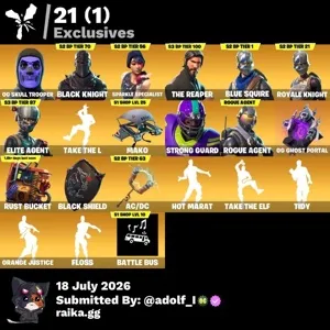 Fortnite og account 33 skins | Og Skull Trooper | Black Knight | Sparkle Specialist | The Reaper | Blue Squire | Royale Knight