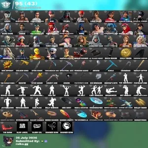 Fortnite og account 329 skins | OG STW | Renegade Raider | Gold Brutus | Gold Meowscles | Gold Midas | Trilogy | Elite Zadie