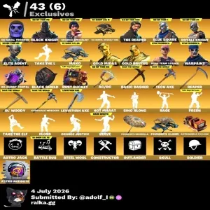 Fortnite og account 81 skins | OG STW | Og Skull Trooper | Black Knight | Sparkle Specialist | The Reaper | Blue Squire