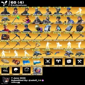 Fortnite account 144 skins | OG STW | Black Knight | Sparkle Specialist | The Reaper | Blue Squire | Royale Knight