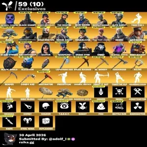 Fortnite account 275 skins | OG STW | Og Skull Trooper | Black Knight | Sparkle Specialist | The Reaper