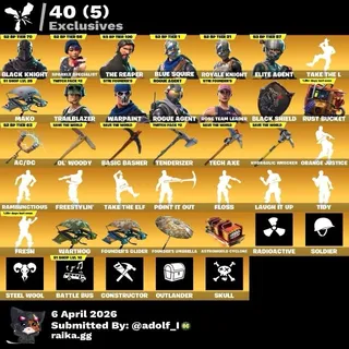 Fortnite account 103 skins | OG STW | Black Knight | Sparkle Specialist | The Reaper | Blue Squire