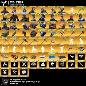 Fortnite og account 284 skins | OG STW | Black Knight | Sparkle Specialist | Rogue Spider Knight | The Reaper
