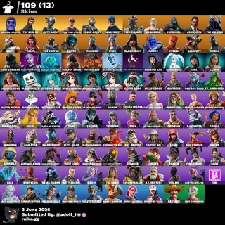Fortnite account 109 skins | OG STW | Og Skull Trooper | The Reaper | Elite Agent | Rogue Agent | The Prisoner