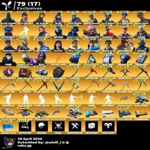 Fortnite account 145 skins | OG STW | Black Knight | Sparkle Specialist | The Reaper | Glow | Blue Squire