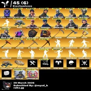 Fortnite account 118 skins | OG STW | Og Skull Trooper | Black Knight | Sparkle Specialist | The Reaper