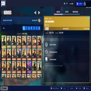 Fortnite account og save the world nocturno unlimited edition rarest account in save the world