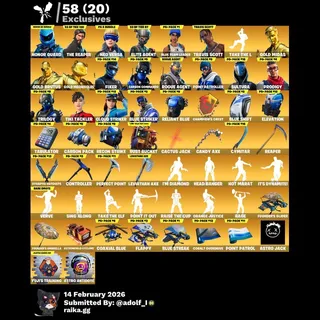 Fortnite account 207 skins | OG STW | Honor Guard | The Reaper | Neo Versa | Elite Agent | Travis Scott