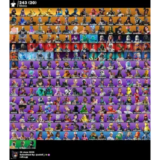 Fortnite og account 243 skins | IKONIK | Glow | Gold Brutus | Gold Midas | Gold Meowscles | Cloud Striker