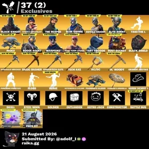 Fortnite og account 93 skins | OG STW | Black Knight | Sparkle Specialist | The Reaper | Blue Squire | Royale Knight