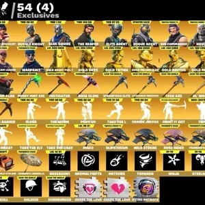 Fortnite account 129 skins | OG STW | Gold Peely | Sparkle Specialist | The Reaper | Blue Squire | Royale Knight | Gold Brutus