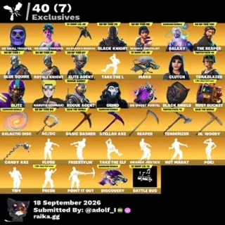 Fortnite og account 148 skins | Og Skull Trooper | Og Ghoul Trooper | Black Knight | Sparkle Specialist | Galaxy | The Reaper