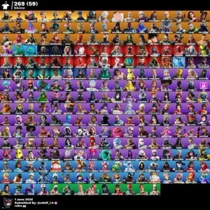 Fortnite account 269 skins | OG STW | Gold Kratos | Vivi Chroma | Kata Captain | Leon S. Kennedy | Major Lazer