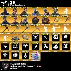Fortnite og account 102 skins | OG STW | Black Knight | Sparkle Specialist | The Reaper | Blue Squire | Royale Knight