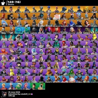 Fortnite og account 149 skins | OG STW | Black Knight | Sparkle Specialist | The Reaper | Blue Squire | Royale Knight
