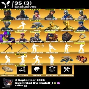 Fortnite og account 121 skins | OG STW | OG Aerial Assault Trooper | Black Knight | Sparkle Specialist | The Reaper