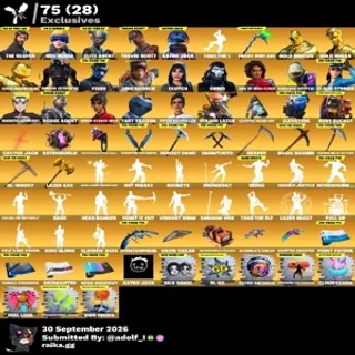 Fortnite og account 315 skins | Renegade Raider | The Reaper | Neo Versa | Elite Agent | Travis Scott | Astro Jack