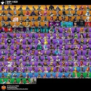 Fortnite account 201 skins | Renegade Raider | Og Skull Trooper | Black Knight | Sparkle Specialist | The Reaper