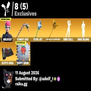 109 skins | Wildcat | Valeria | Red Knight | Peter Griffin | Omegarok | Kado Thorne | Joey | Spectra Knight