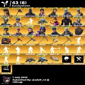 Fortnite og account 149 skins | OG STW | OG Renegade Raider | Black Knight | Sparkle Specialist | The Reaper | Blue Squire