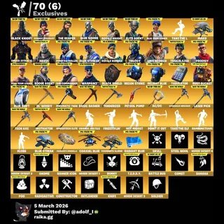 Fortnite account 111 skins | OG STW | Black Knight | Sparkle Specialist | The Reaper | Blue Squire | Royale Knight