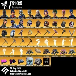 151 Skins | OG STW | Black Knight | Sparkle Specialist | Blue Squire | Royale Knight | Havoc