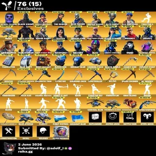 Fortnite account 197 skins | OG STW | Og Skull Trooper | Black Knight | Sparkle Specialist | The Reaper