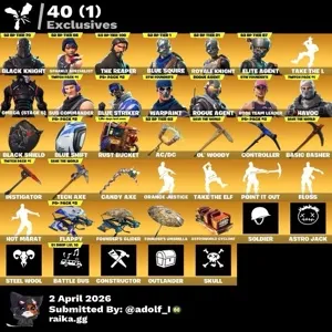 Fortnite account 106 skins | OG STW | Black Knight | Sparkle Specialist | The Reaper | Blue Squire