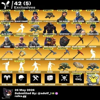 Fortnite account 137 skins | OG STW | OG Renegade Raider | Black Knight | Sparkle Specialist | The Reaper
