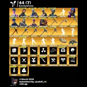 Fortnite account 87 skins | OG STW | Og Ghoul Trooper | The Reaper | Blue Squire | Royale Knight | Elite Agent