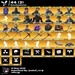 Fortnite account 133 skins | OG STW | Og Skull Trooper | Black Knight | Sparkle Specialist | The Reaper