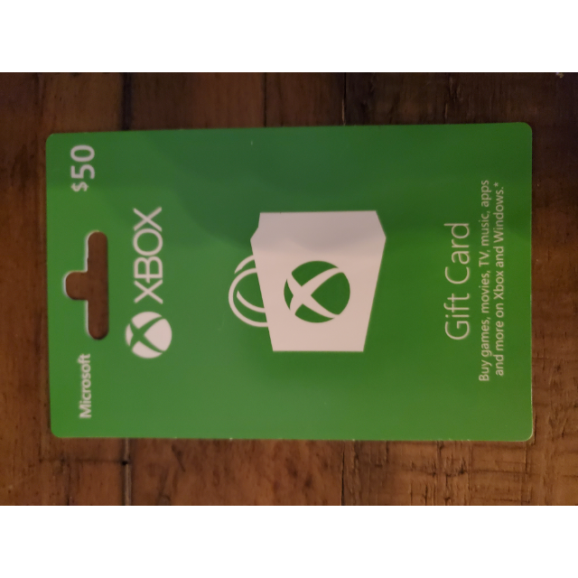 50.00 XBox Gift Card Xbox Gift Card Gift Cards Gameflip