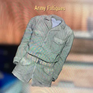 clean army fatigues