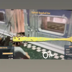 yellow baseball bat