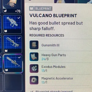 Vulcano blueprint