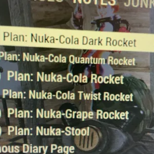 5 Nuka rocket plan/stool