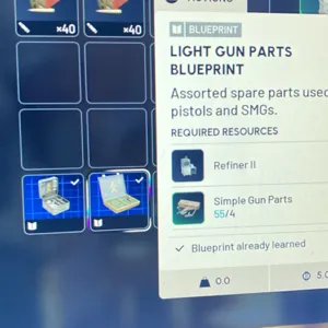 Light & complex gunpart