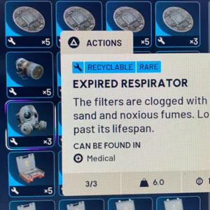 3x expired respirator